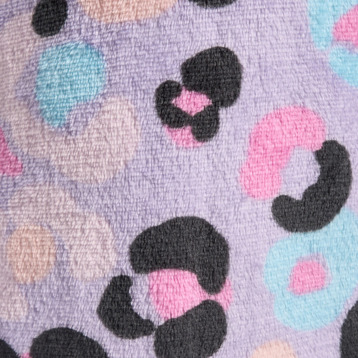 OHS Kids Leopard Print Pyjama Set, Lilac - 5-6 Years>