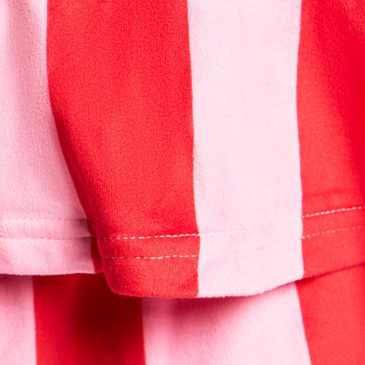 OHS Candy Stripe Button Through Pyjama Set - Pink>