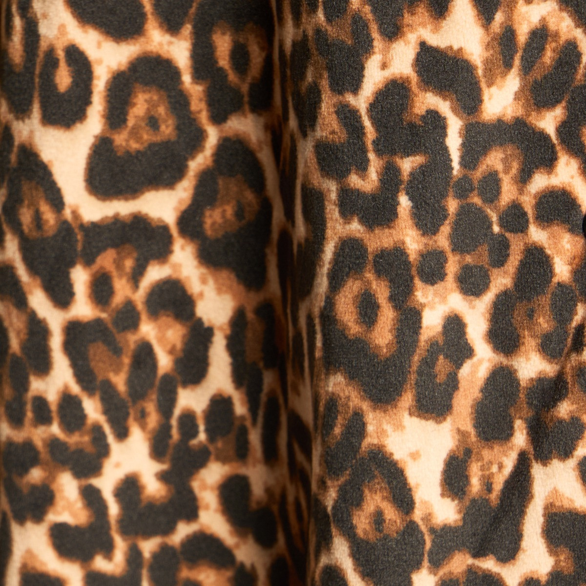 OHS Leopard Print Button Through Pyjama Set, Natural - Small/Medium>