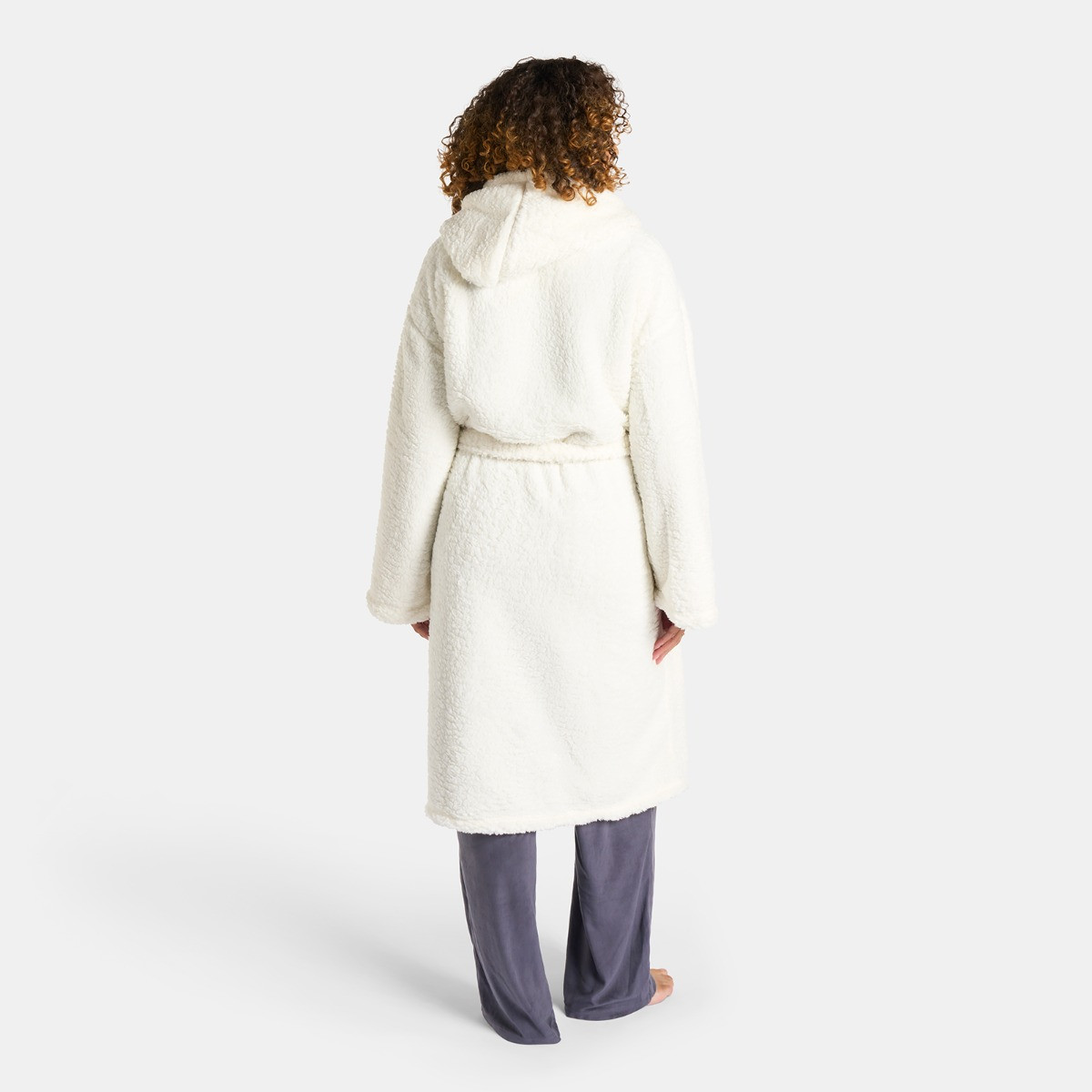 OHS Teddy Dressing Gown, Adults - Cream>