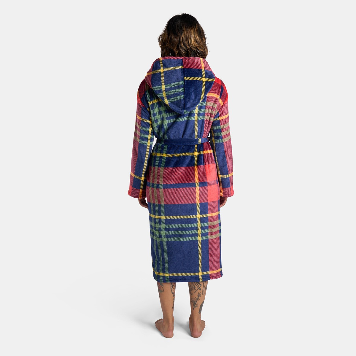 knee length dresses for ladies Check Dressing Gown – Jim Jam The Label main image 0