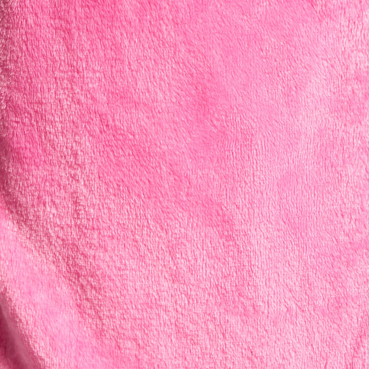 OHS Flannel Fleece Piped Edge Dressing Gown, Adults - Pink/Red>