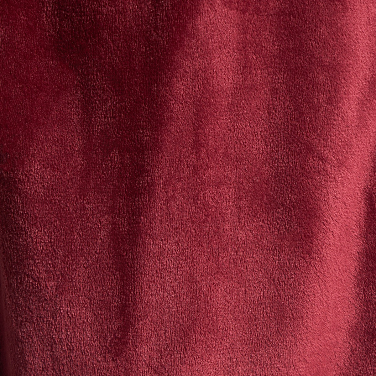 OHS Flannel Fleece Piped Edge Dressing Gown, Adults - Burgundy/Pink>