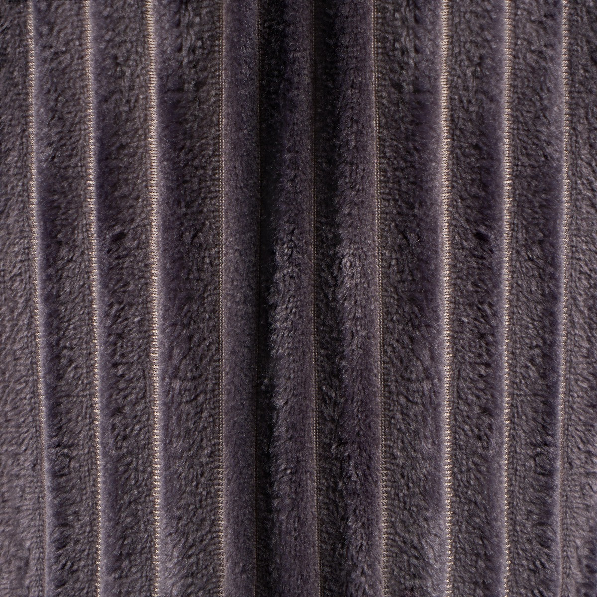 OHS Ribbed Fleece Dressing Gown - Charcoal>