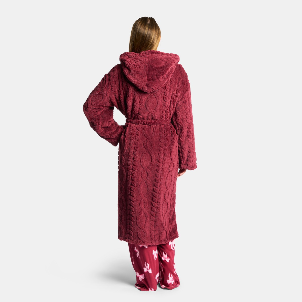 cable knit dressing gown Oversized Cable Knit Sweater Dress - Turtleneck Maxi Dress With Pockets