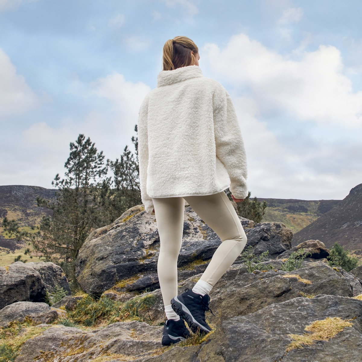 OHS Teddy Full Zip Fleece - Cream, Large/ Extra Large>