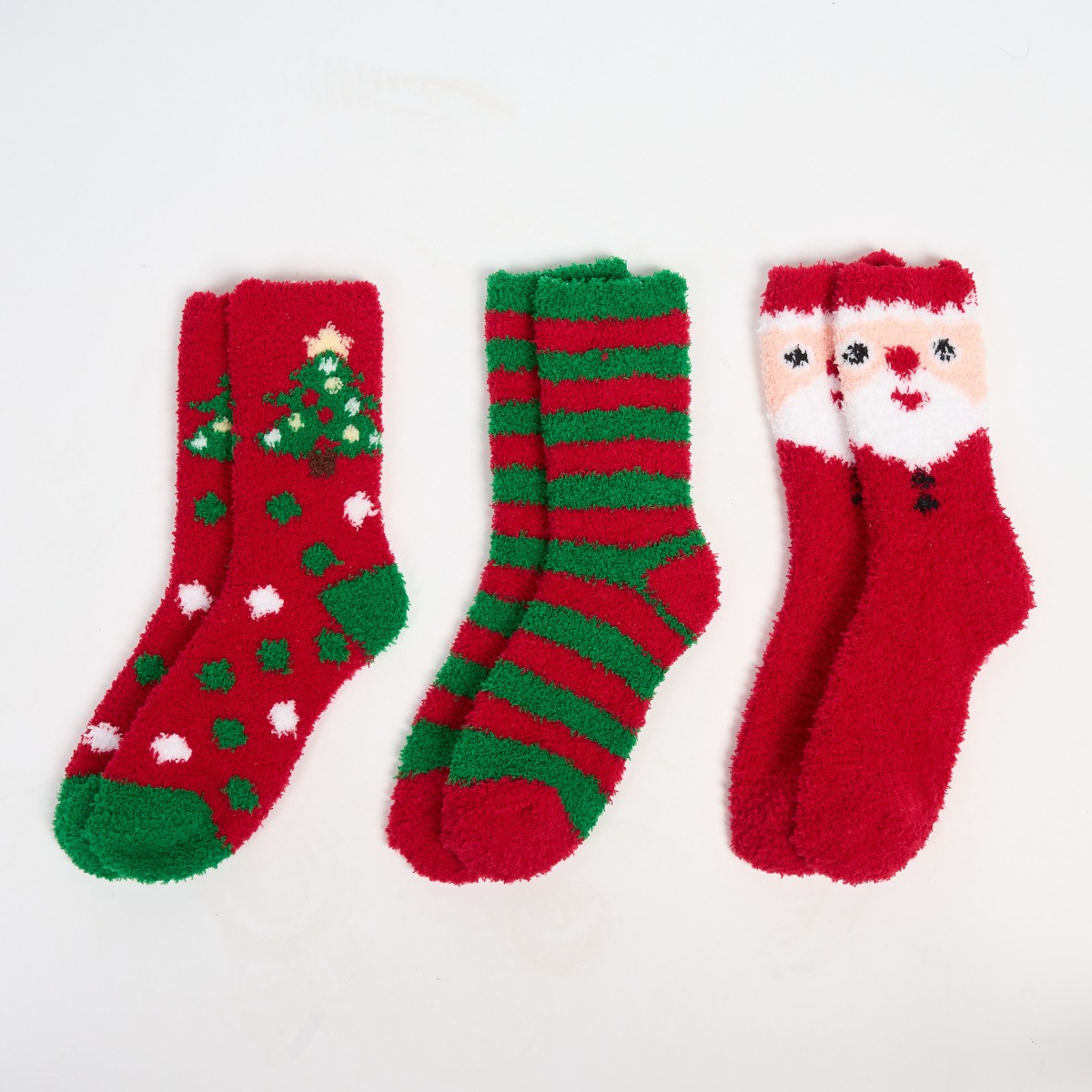 OHS Christmas Novelty Socks, Multi - 3 Pack>