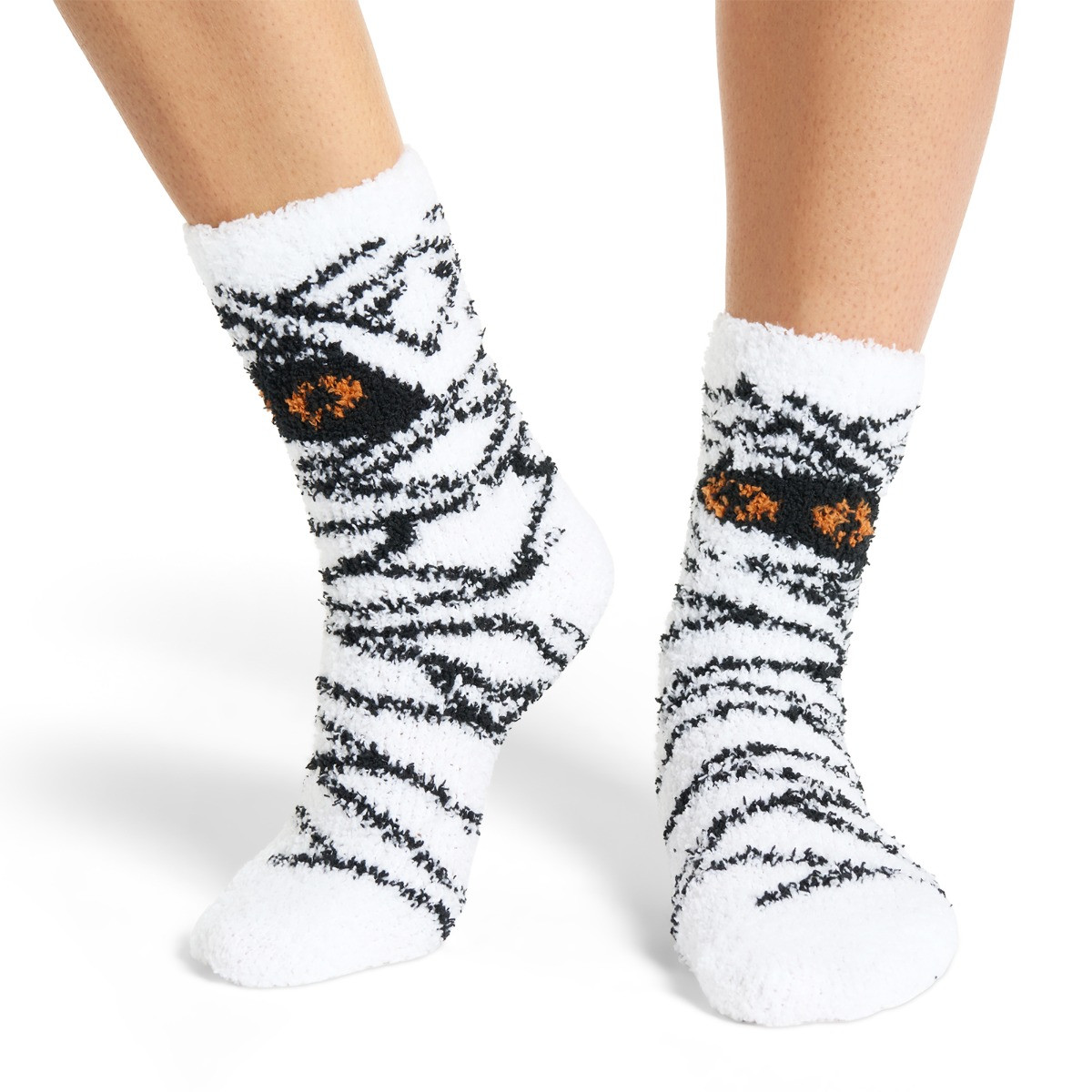 OHS Halloween Novelty Socks, Monochrome/Rust - 3 Pack>