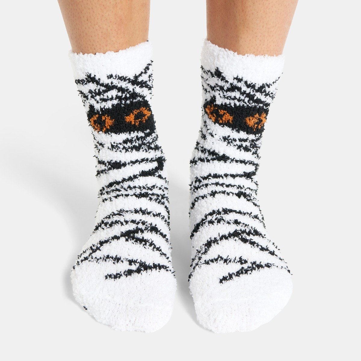 OHS Halloween Novelty Socks, Monochrome/Rust - 3 Pack>
