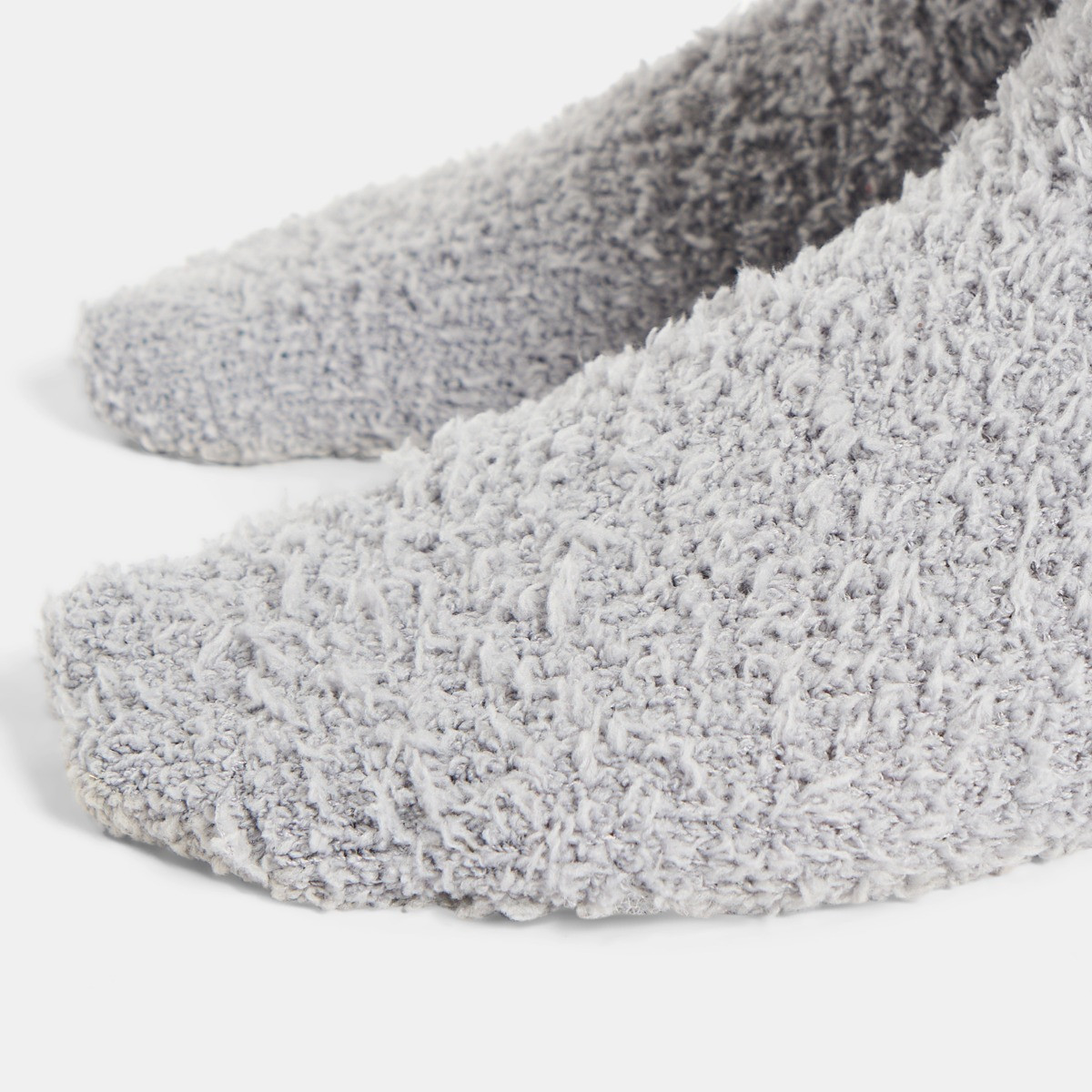 OHS Fluffy Fleece Socks, Navy/Silver - 3 Pack>