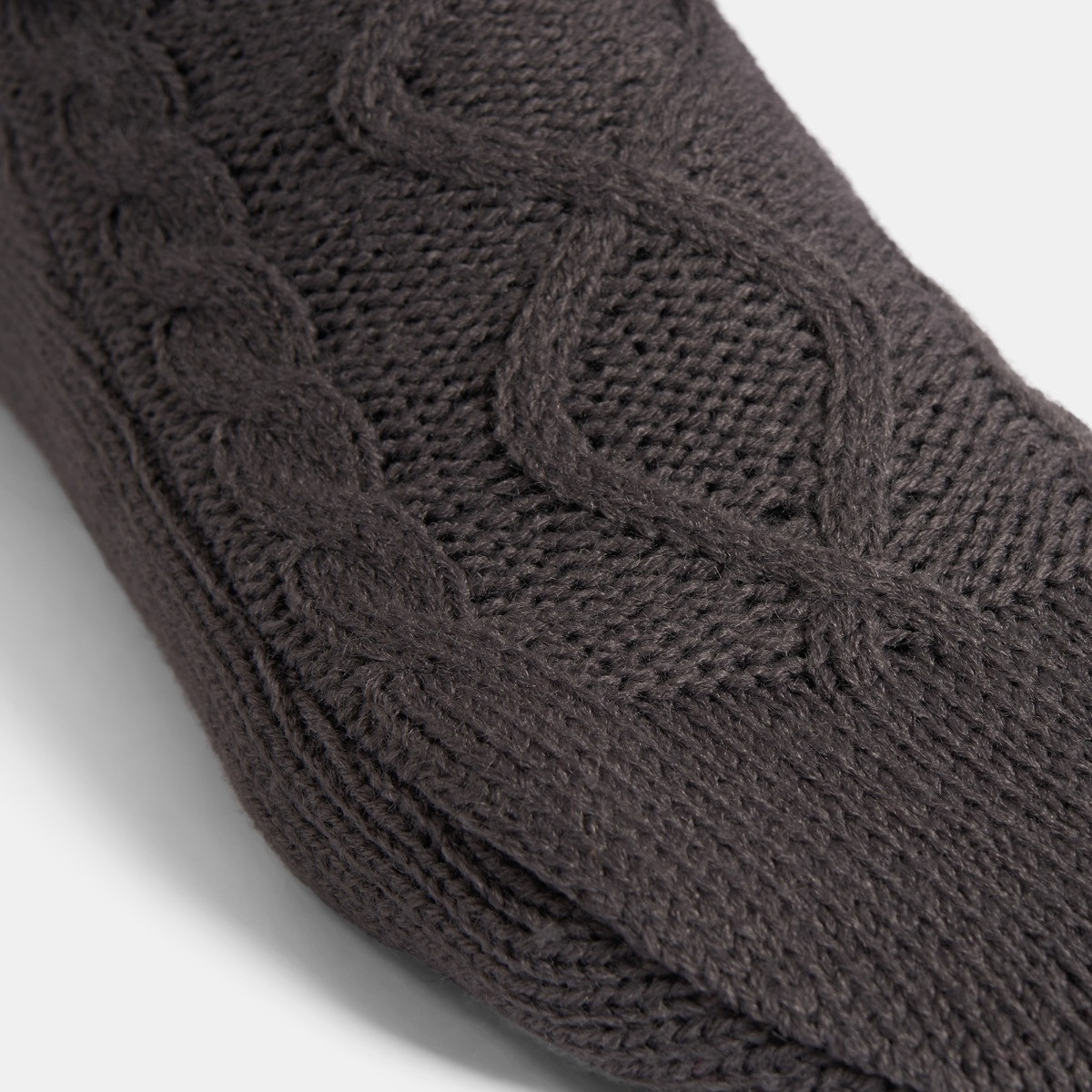 OHS Cable Knit Socks - Charcoal>