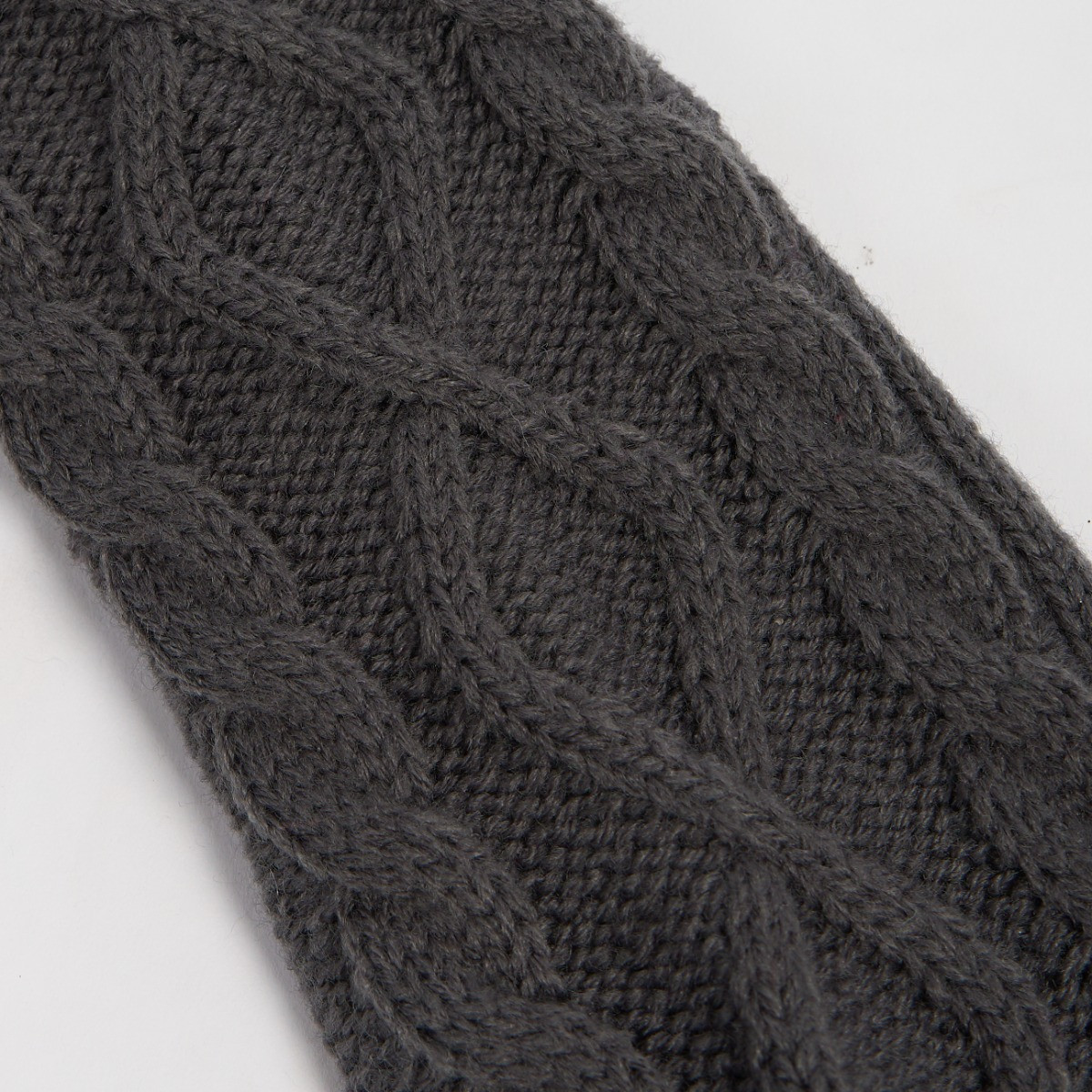 OHS Cable Knit Socks - Charcoal>