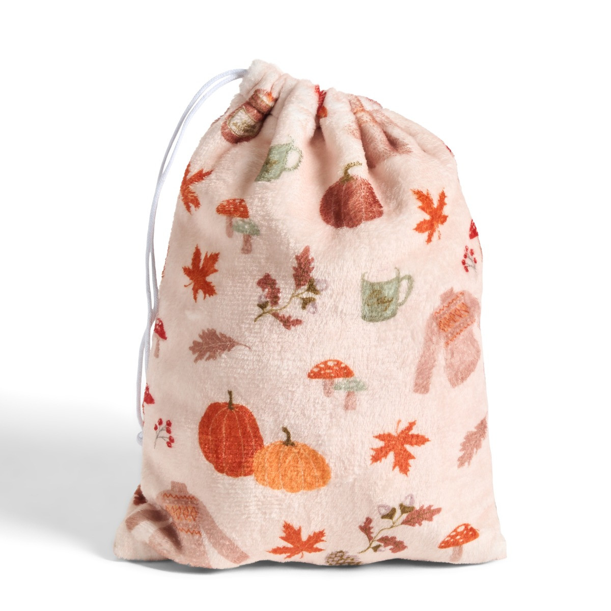 OHS Autumn Print Hot Water Bottle Gift Set - Beige>