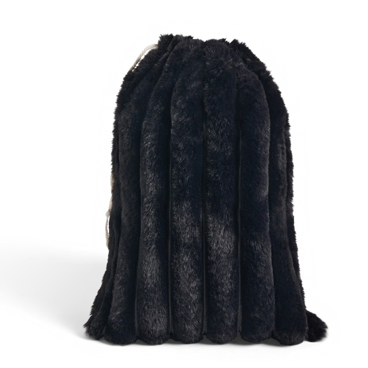 OHS Ribbed Hot Water Bottle Gift Set - Black>