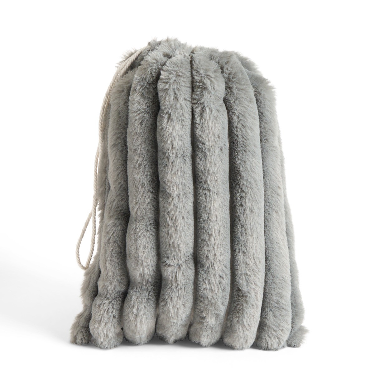 OHS Ribbed Hot Water Bottle Gift Set - Grey>