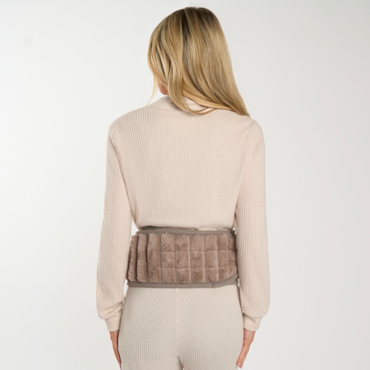 OHS Adjustable Ribbed Hot Water Bottle Belt - Mink>