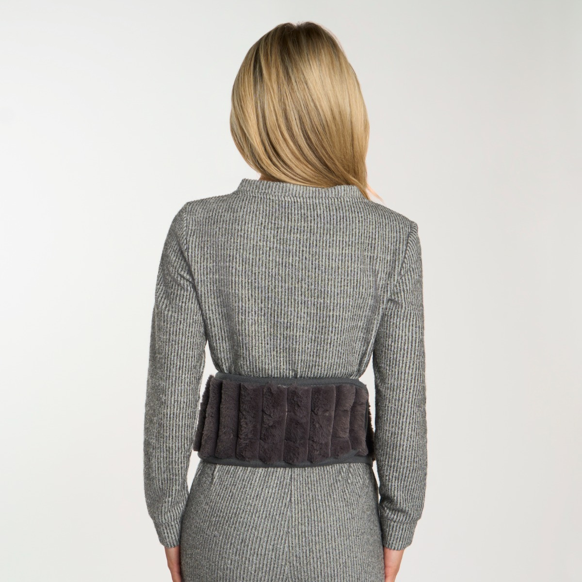OHS Adjustable Ribbed Hot Water Bottle Belt - Charcoal>