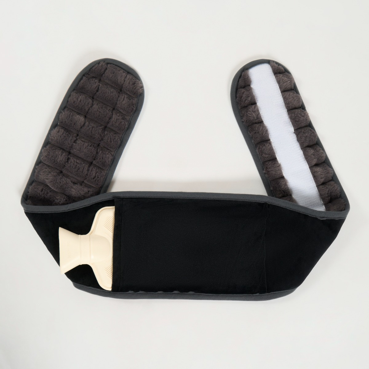 OHS Adjustable Ribbed Hot Water Bottle Belt - Charcoal>