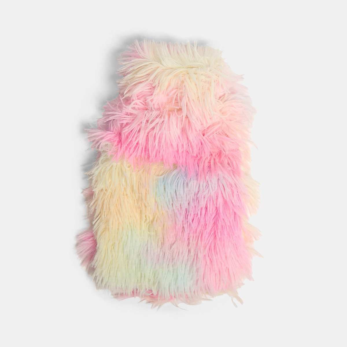 OHS Fluffy Tie Dye Hot Water Bottle - Multi>