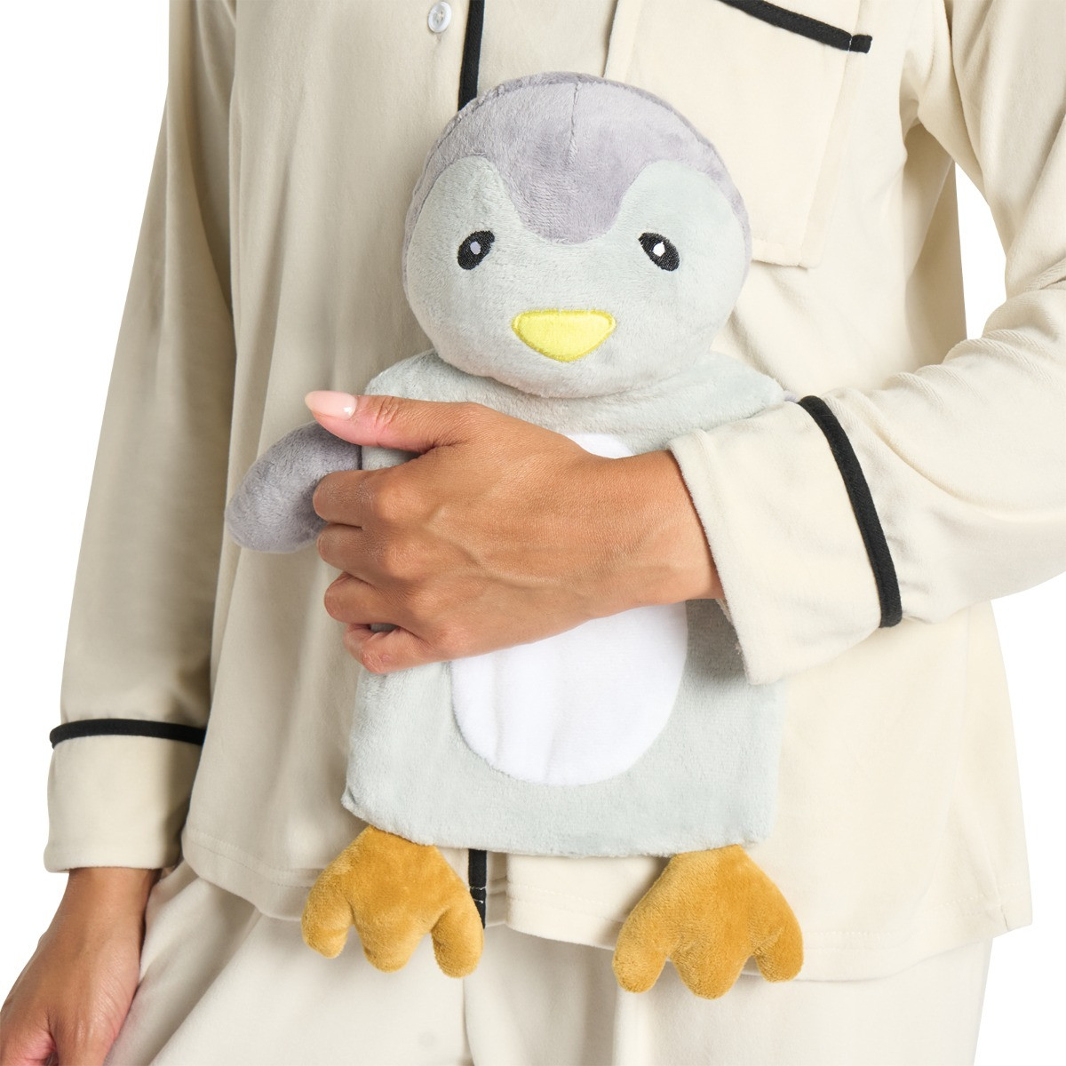 OHS Penguin Hot Water Bottle - Grey>
