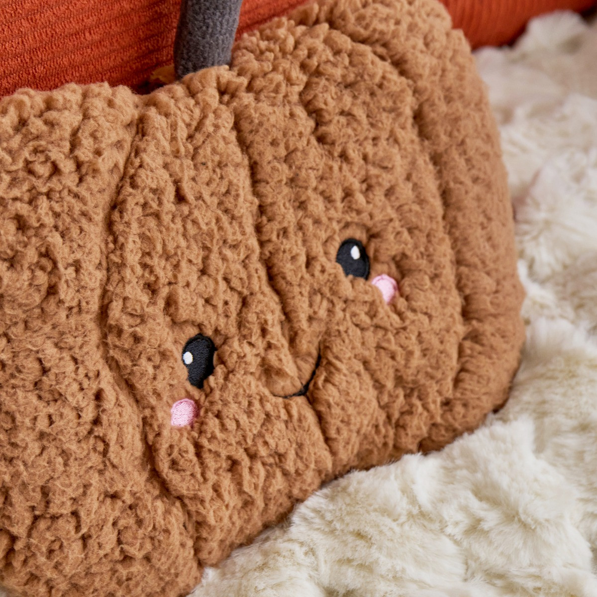 OHS Pumpkin Microwaveable Hottie - Rust>