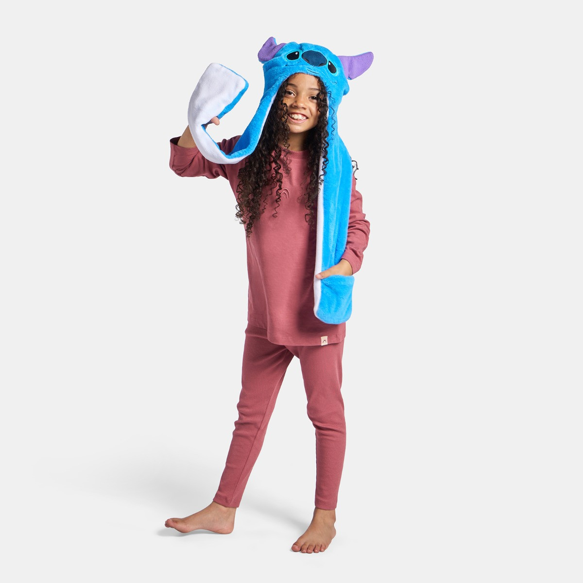 OHS Stitch Hooded Scarf - Blue>