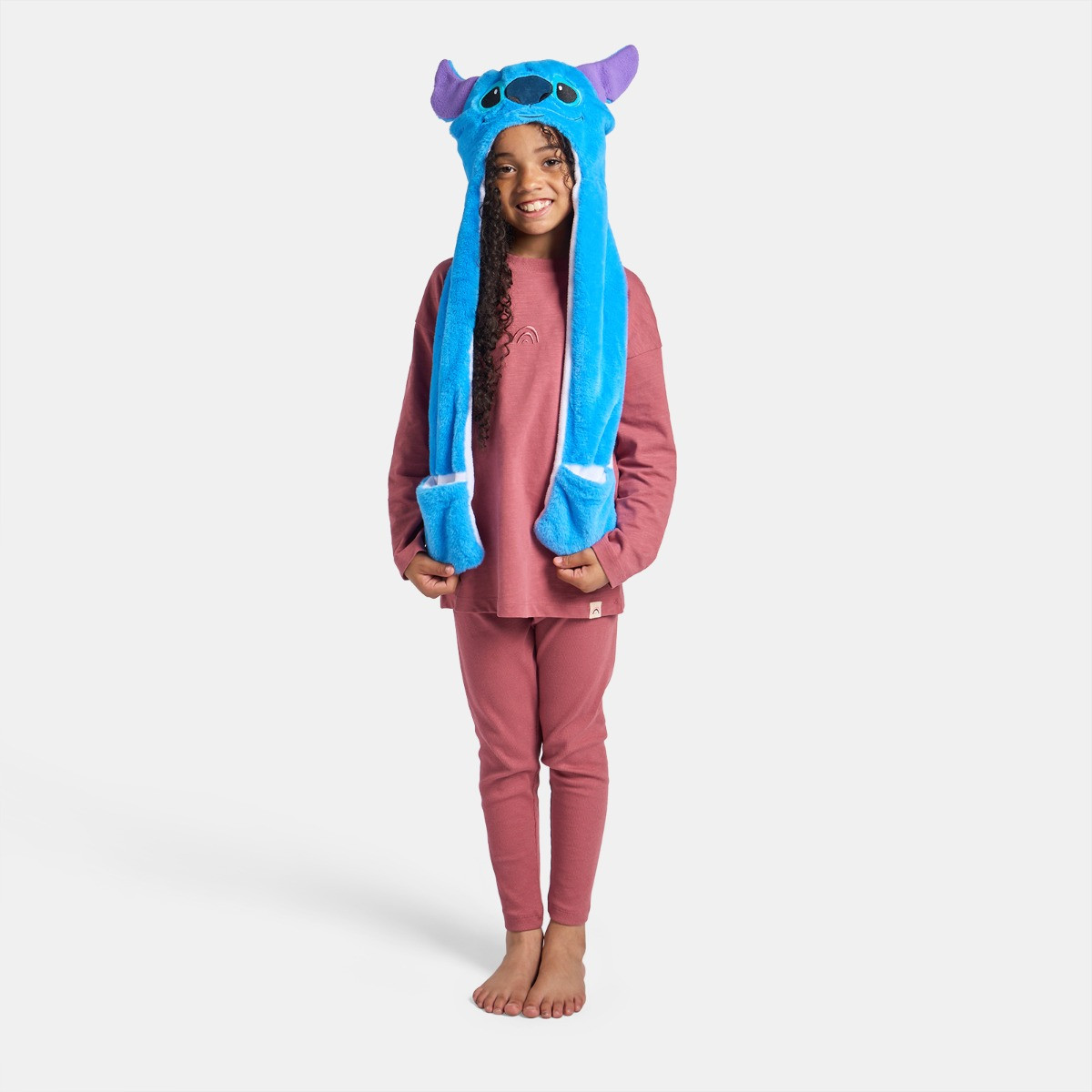 OHS Stitch Hooded Scarf - Blue>