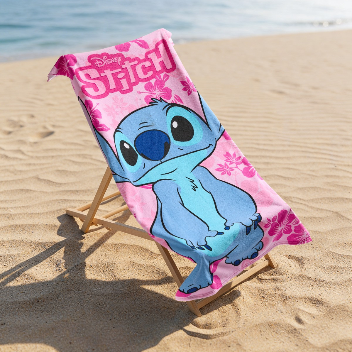 OHS Stitch Beach Towel - Pink>
