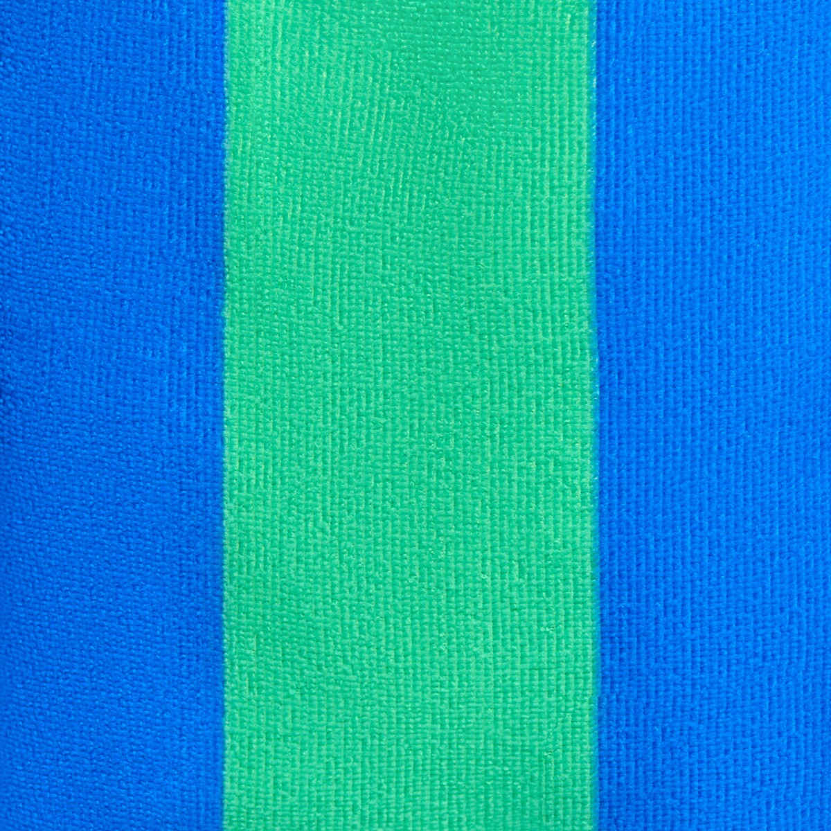 OHS Vertical Stripe Beach Towel in a Bag - Blue/Green>