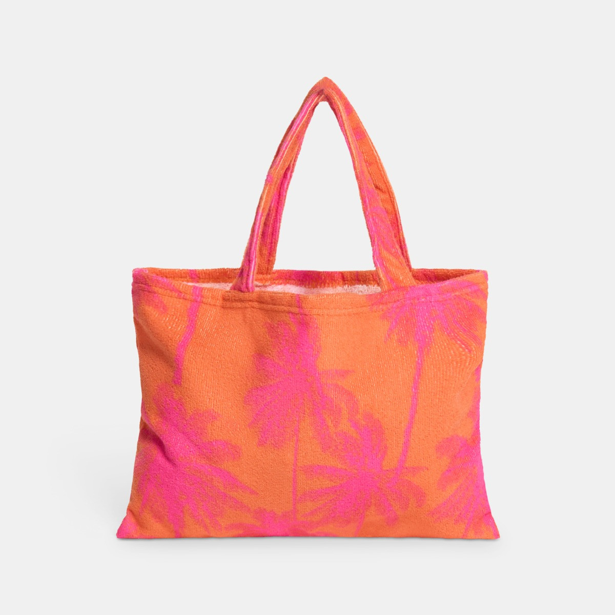 OHS Palm Tree Beach Towel in a Bag - Orange>