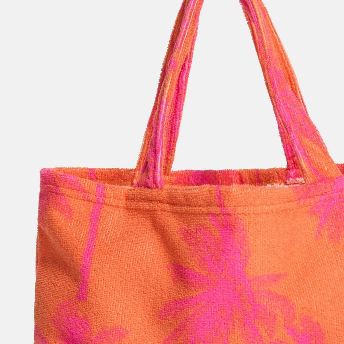 OHS Palm Tree Beach Towel in a Bag - Orange>