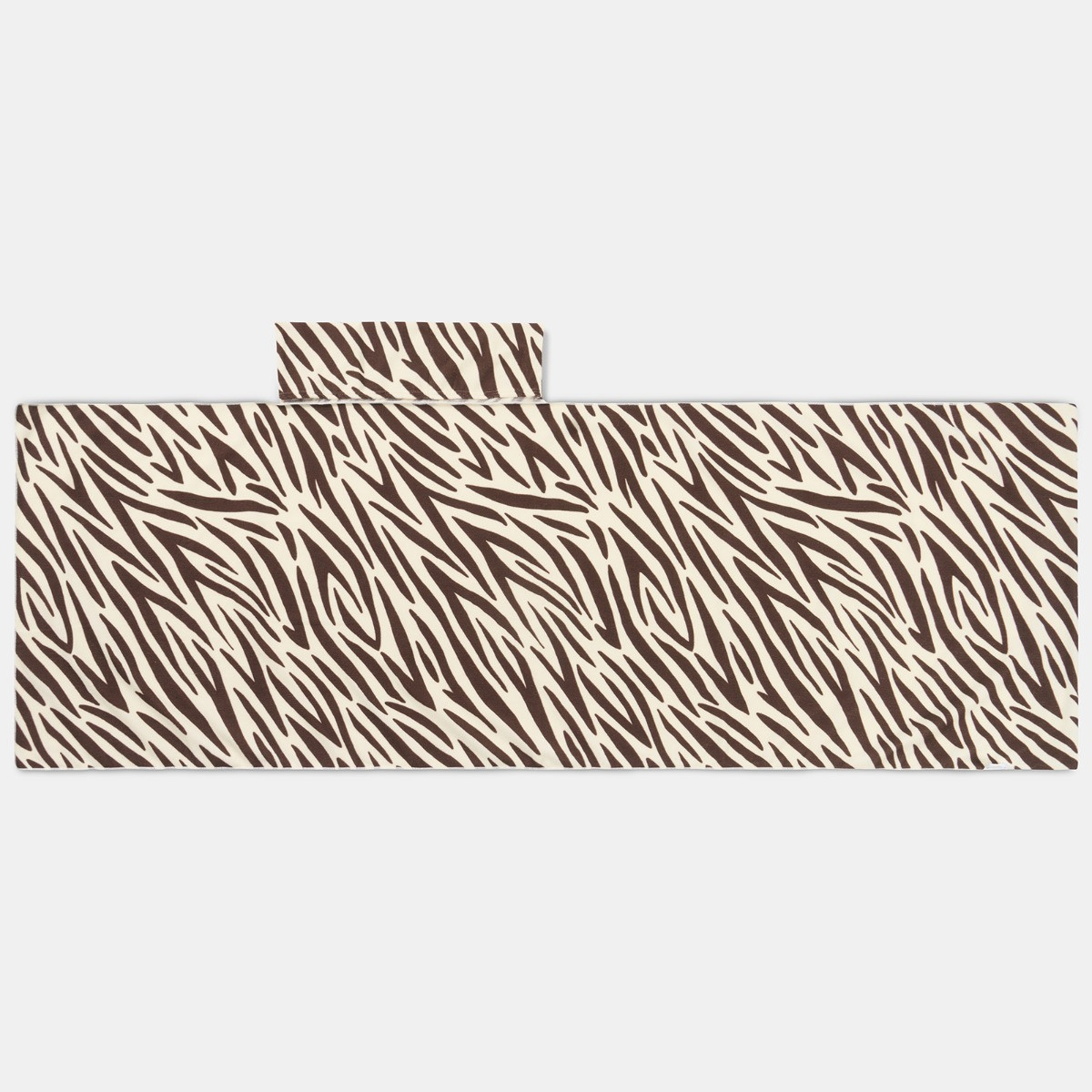 OHS Zebra Beach Towel in a Bag - Brown>