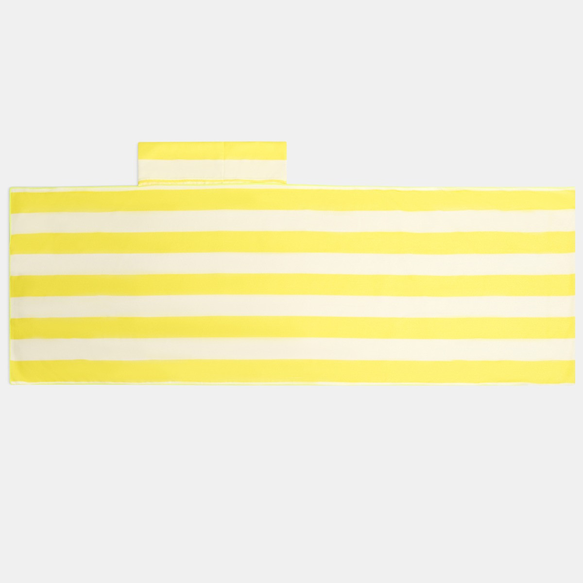 OHS Vertical Stripe Beach Towel in a Bag - Yellow>