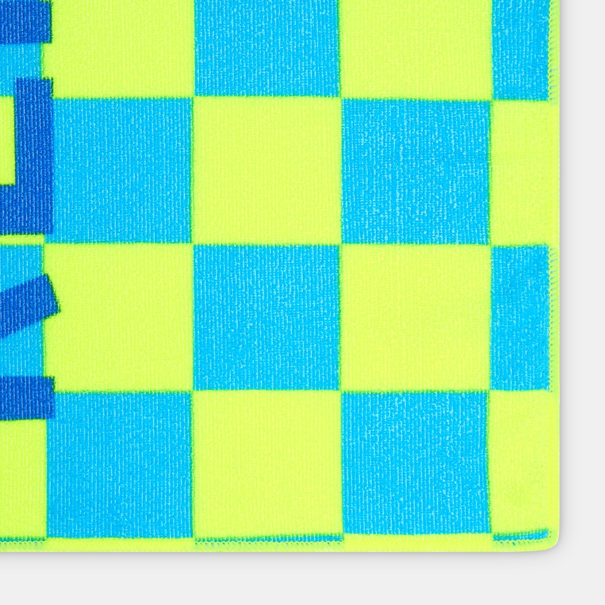 OHS Eat Sleep Game Slogan Beach Towel - Neon>