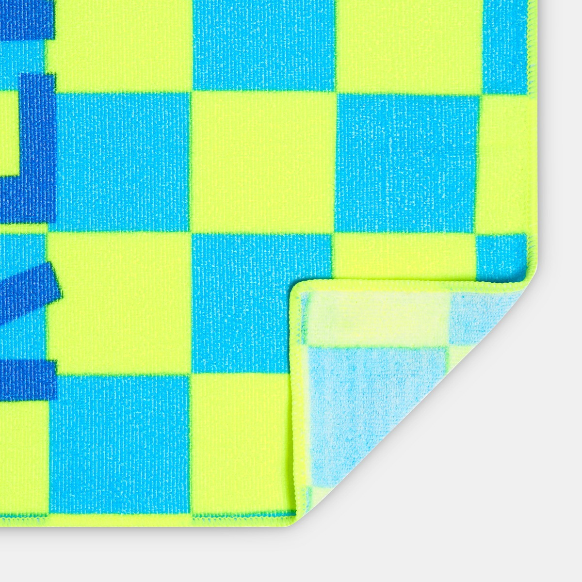 OHS Eat Sleep Game Slogan Beach Towel - Neon>