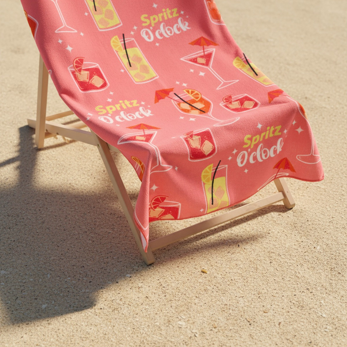 OHS Orange Spritz Beach Towel - Pink>