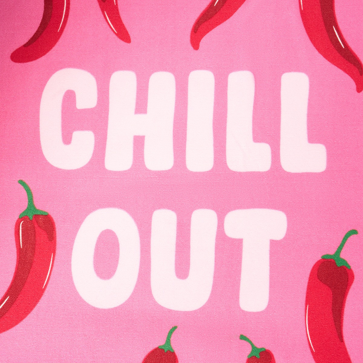 OHS Chill Out Slogan Beach Towel - Pink>
