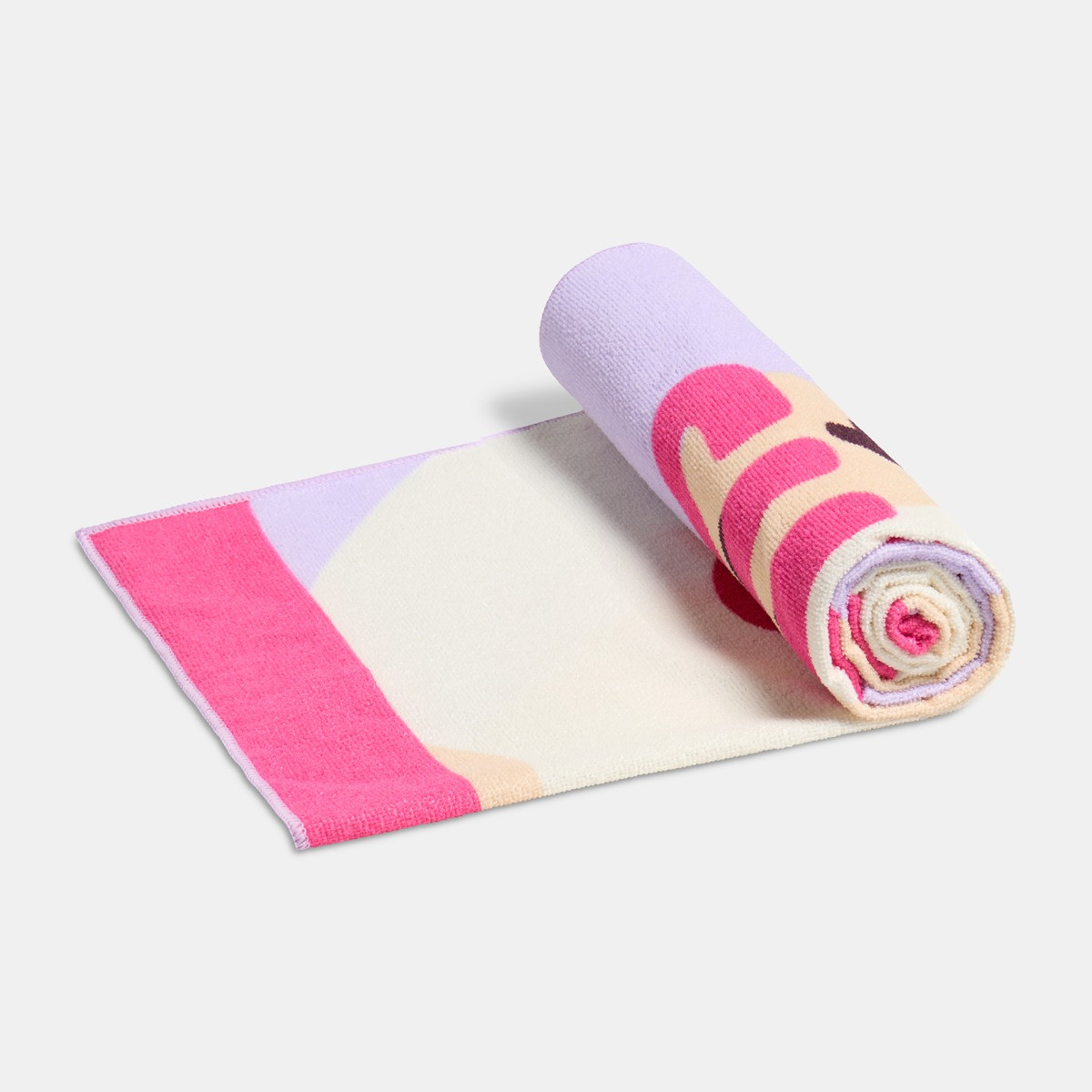 OHS Suns Out Buns Out Slogan Beach Towel - Lilac>