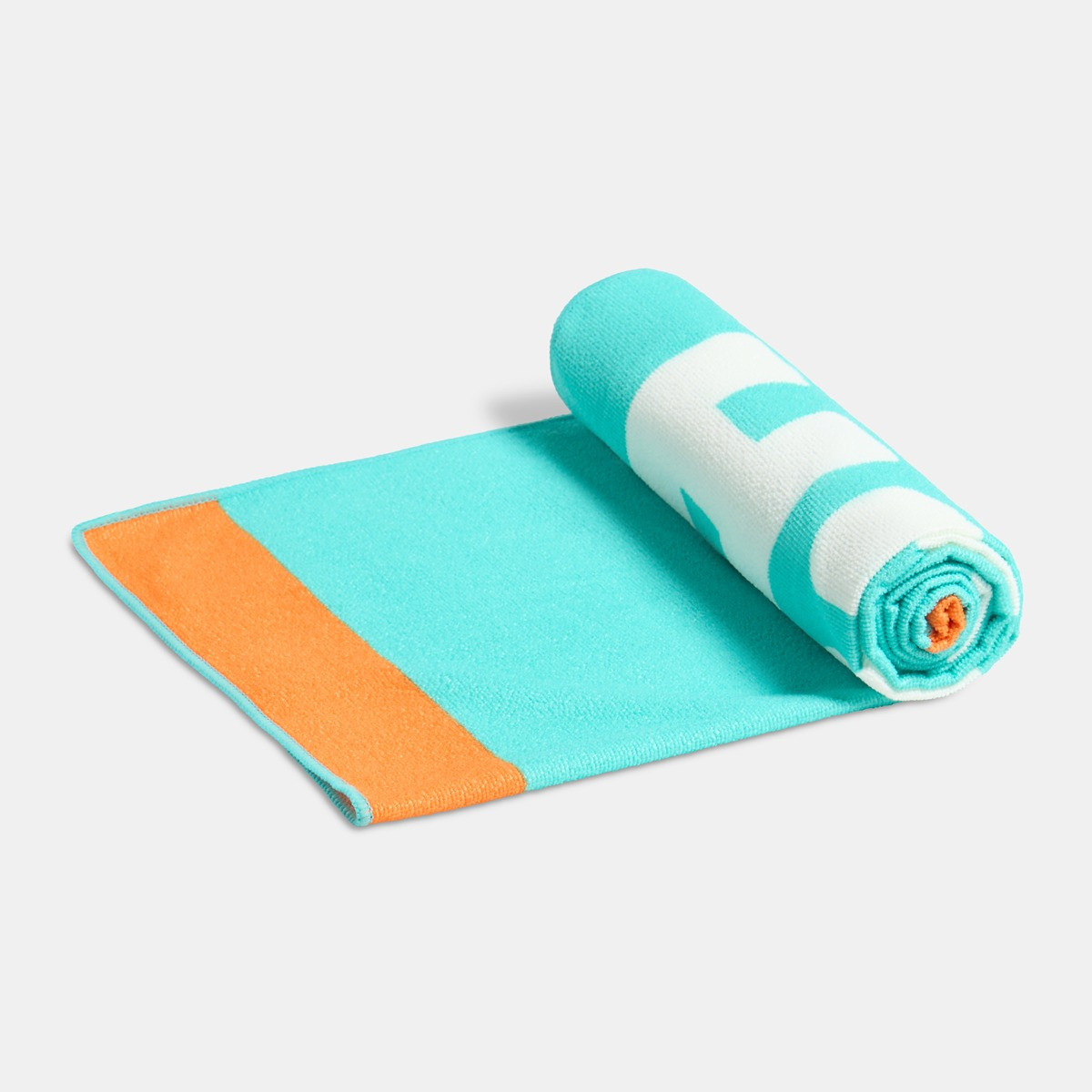 OHS Vitamin Sea Slogan Beach Towel - Sea Blue>