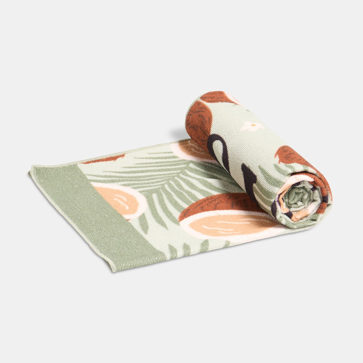 OHS Shake Your Coconuts Slogan Beach Towel - Green>