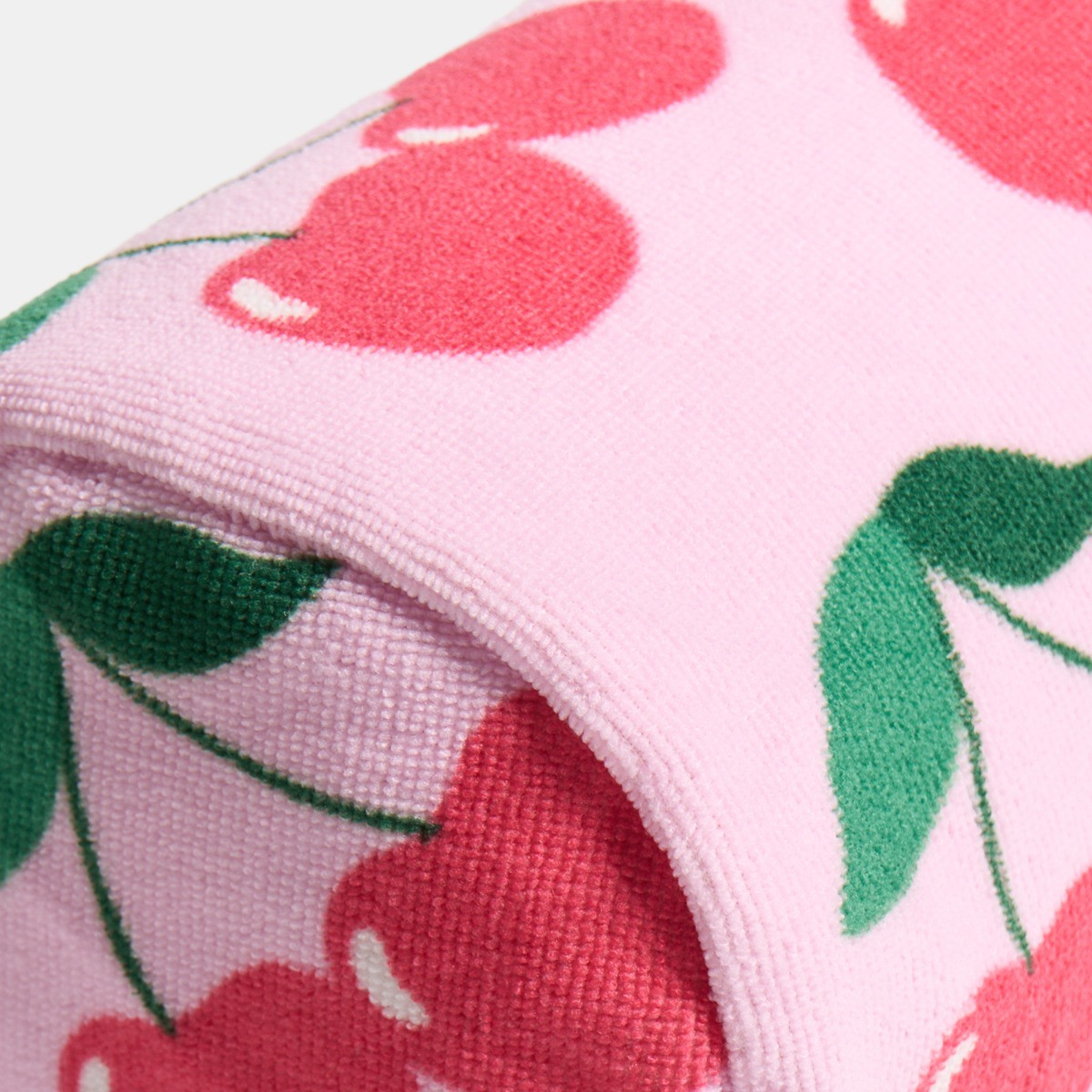 OHS Cherry Print Inflatable Beach Bolster Pillow - Pink>
