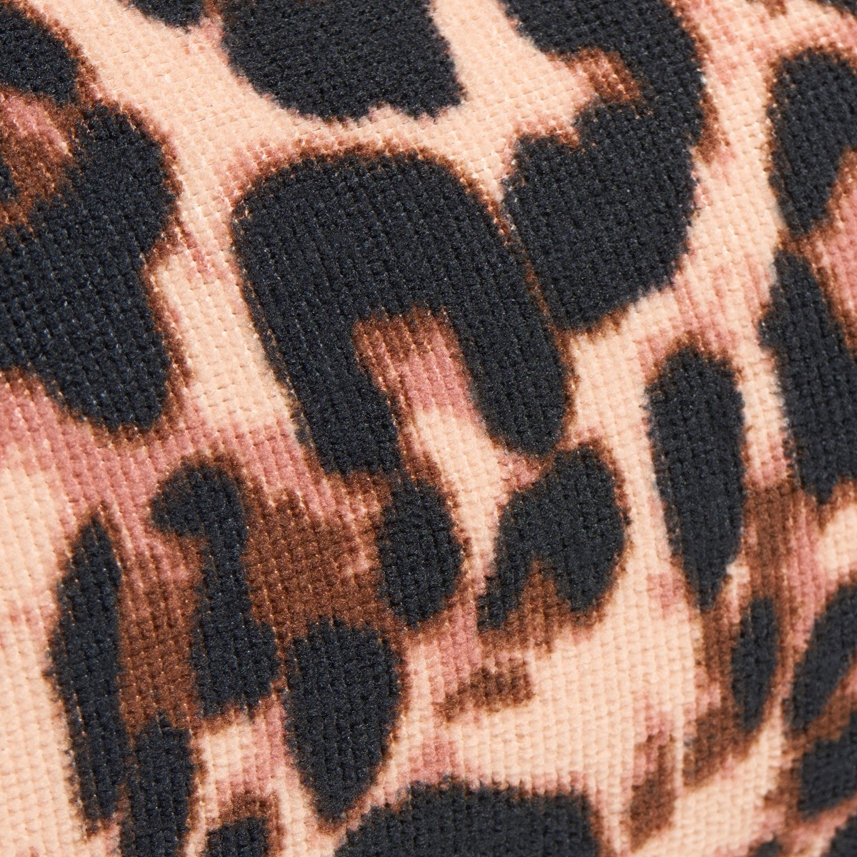 OHS Leopard Print Inflatable Beach Bolster Pillow - Natural>