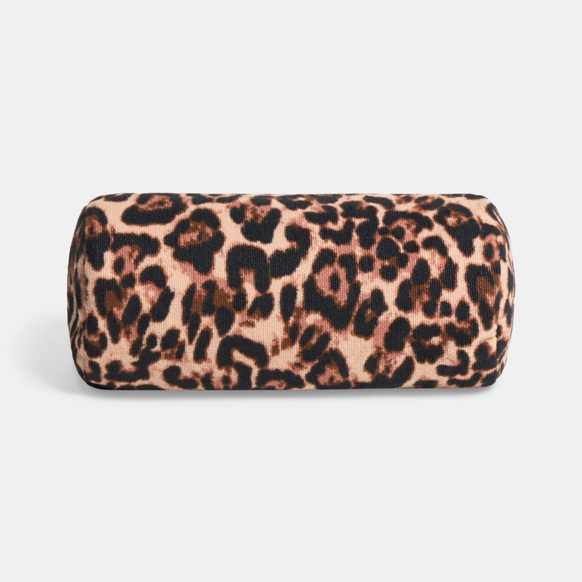 OHS Leopard Print Inflatable Beach Bolster Pillow - Natural>