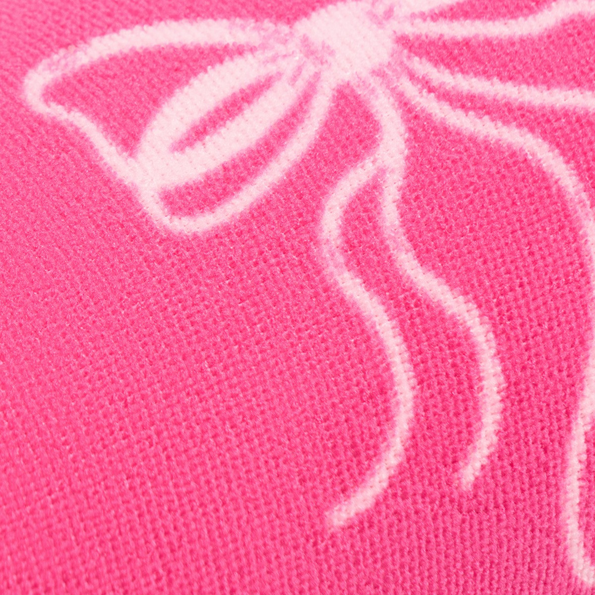 OHS Bow Print Inflatable Beach Bolster Pillow - Hot Pink>