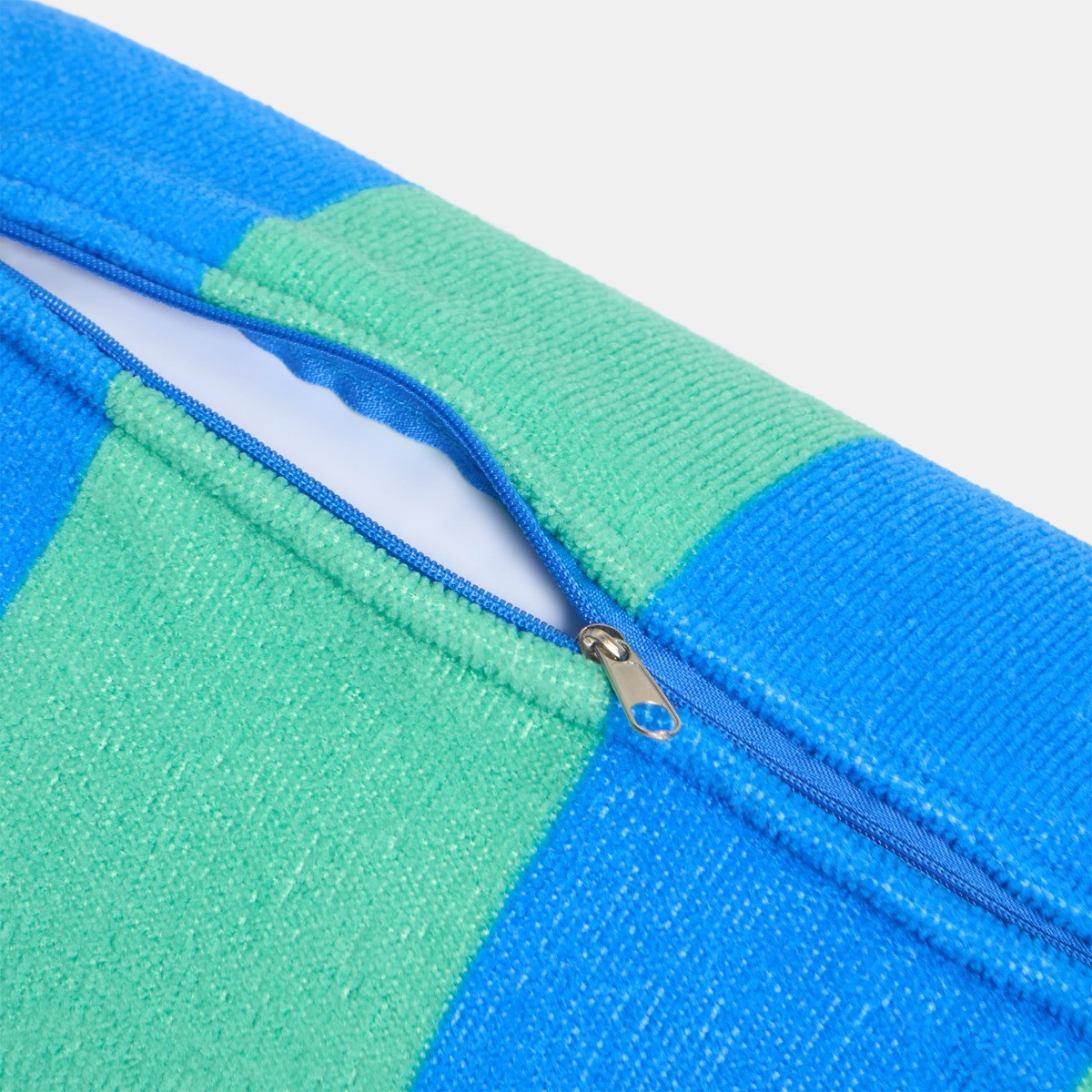 OHS Stripe Inflatable Beach Bolster Pillow - Blue/Green>