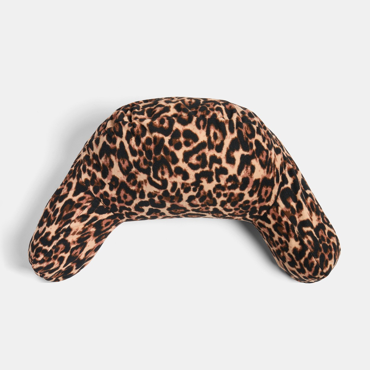OHS Leopard Print Inflatable Cuddle Cushion - Natural>