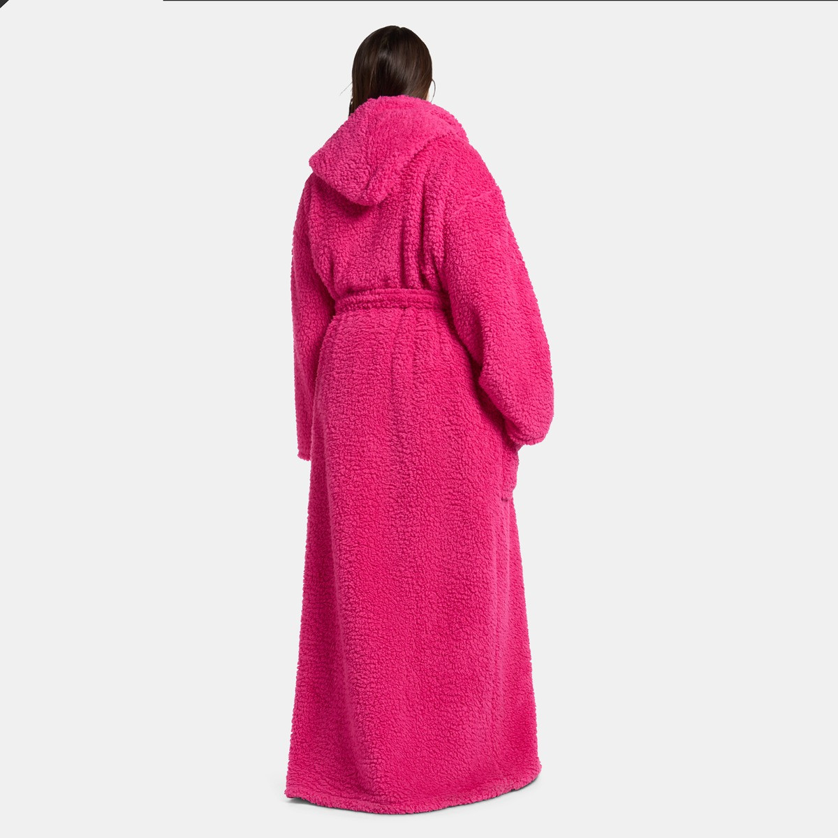 OHS Teddy Dressing Gown Floor Length, Adults - Hot Pink>