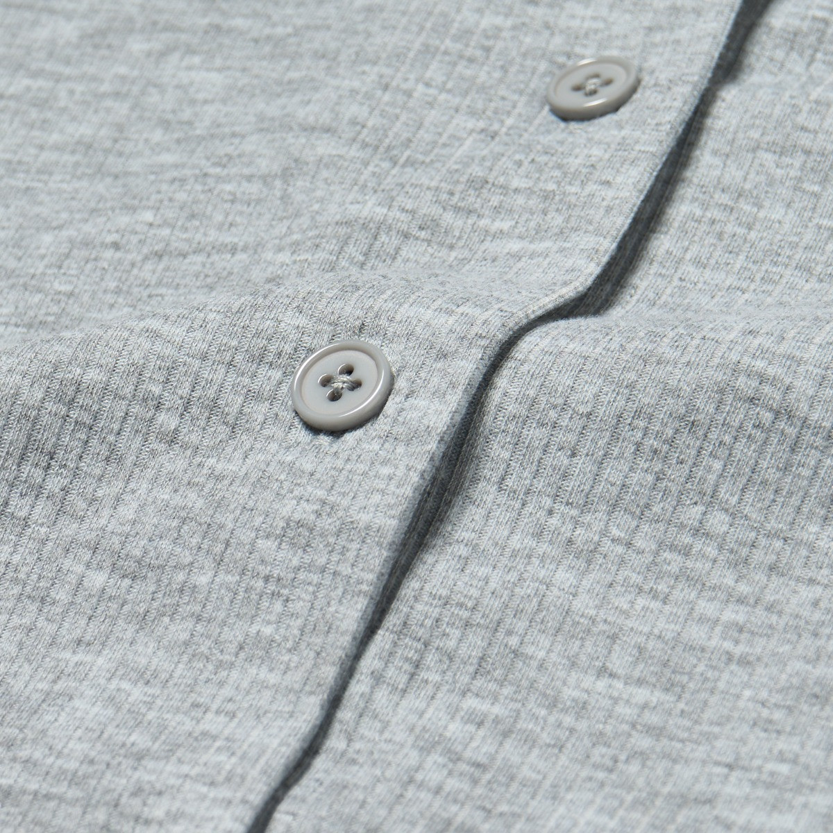 OHS Ribbed Lettuce Edge Loungewear Set, Grey - Small/Medium>