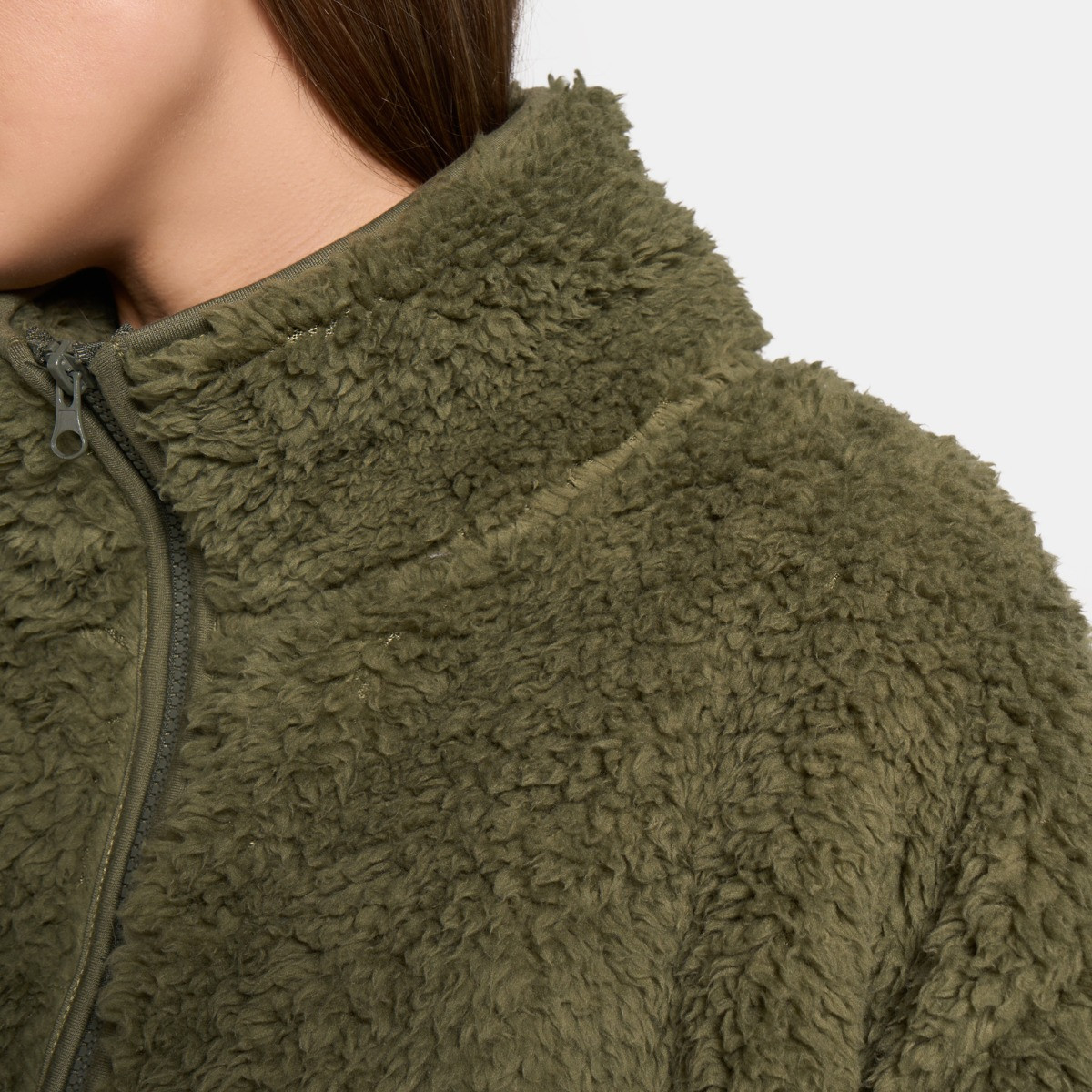 OHS Teddy Full Zip Fleece - Khaki>