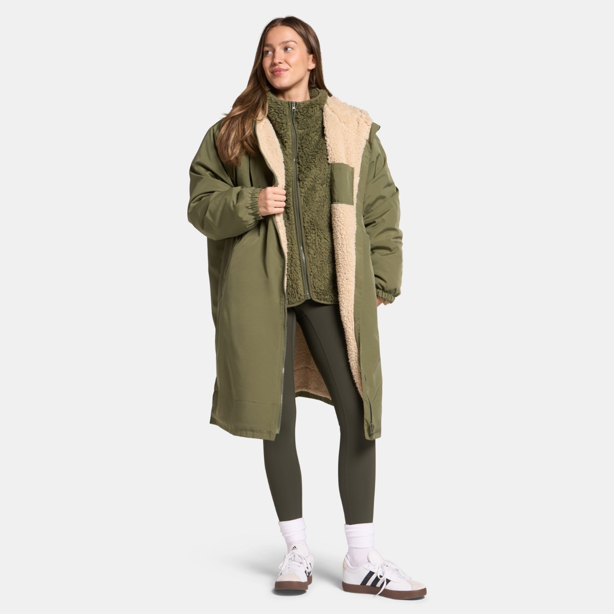 OHS Teddy Full Zip Fleece, Khaki - Small/Medium>